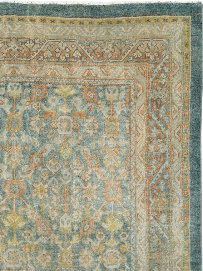 Antique Persian Mahal Gallery Carpet, No.27920 - Staging