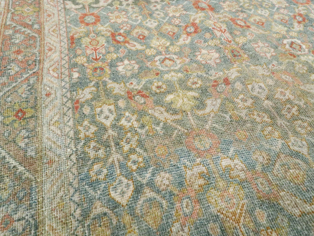Antique Persian Mahal Gallery Carpet, No.27920 - Staging