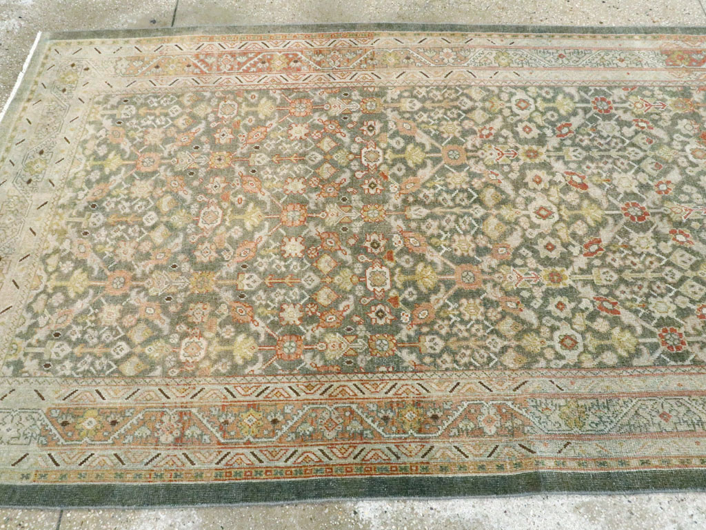 Antique Persian Mahal Gallery Carpet, No.27920 - Staging