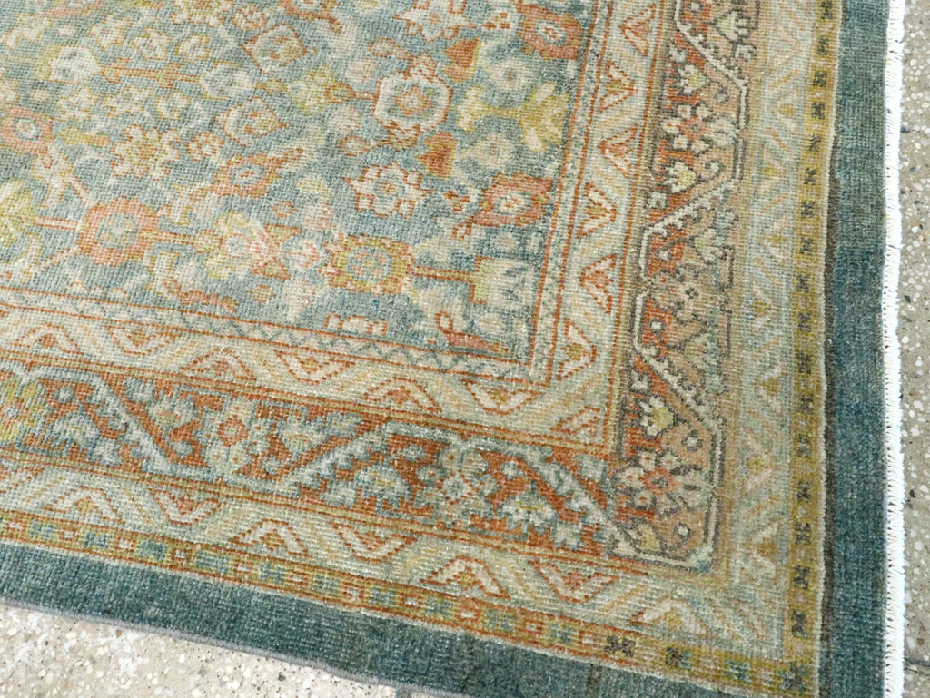 Antique Persian Mahal Gallery Carpet, No.27920 - Staging