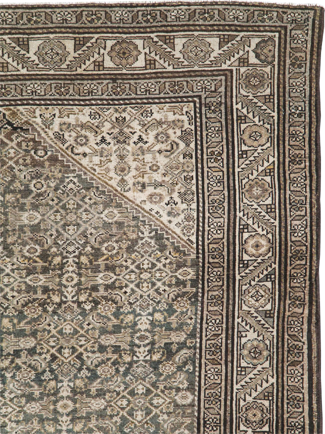 Antique Persian Malayer Gallery Carpet, No.27926 - Staging