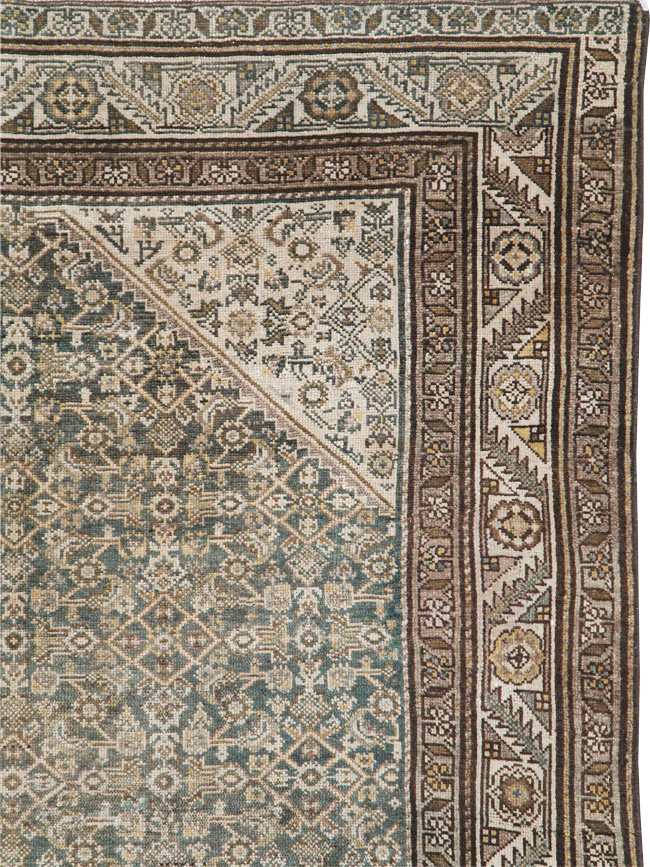 Antique Persian Malayer Gallery Carpet, No.27926 - Staging