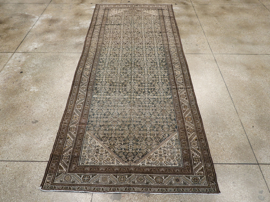 Antique Persian Malayer Gallery Carpet, No.27926 - Staging