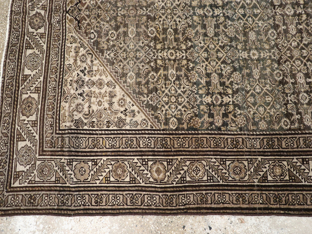 Antique Persian Malayer Gallery Carpet, No.27926 - Staging