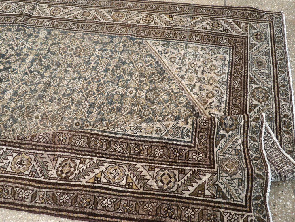 Antique Persian Malayer Gallery Carpet, No.27926 - Staging