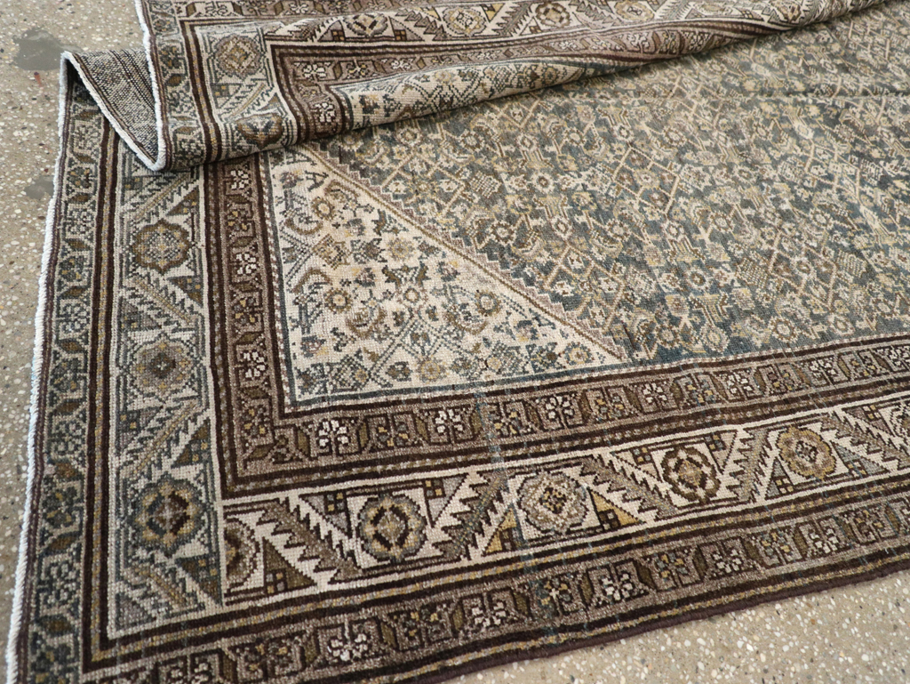 Antique Persian Malayer Gallery Carpet, No.27926 - Staging