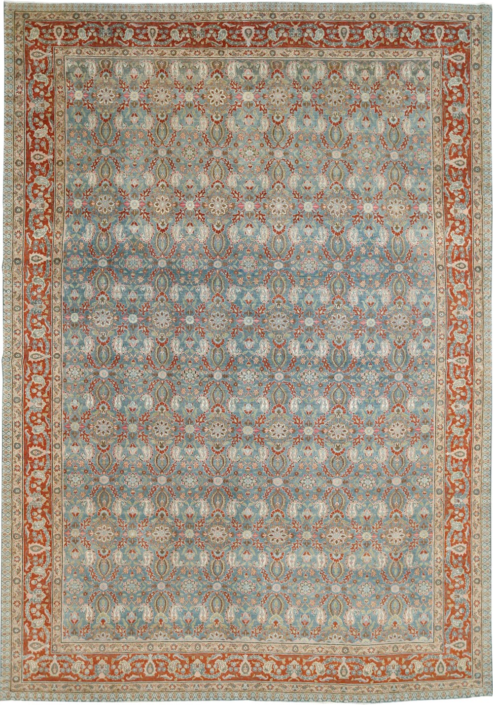Antique Persian Tabriz Carpet, No.27930 - Staging
