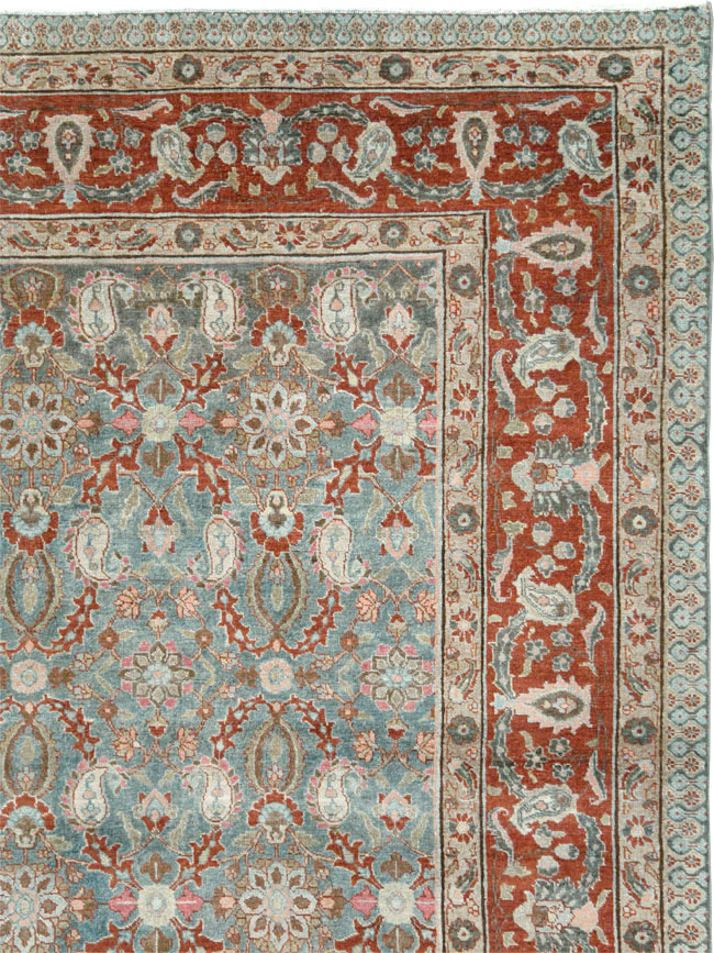 Antique Persian Tabriz Carpet, No.27930 - Staging
