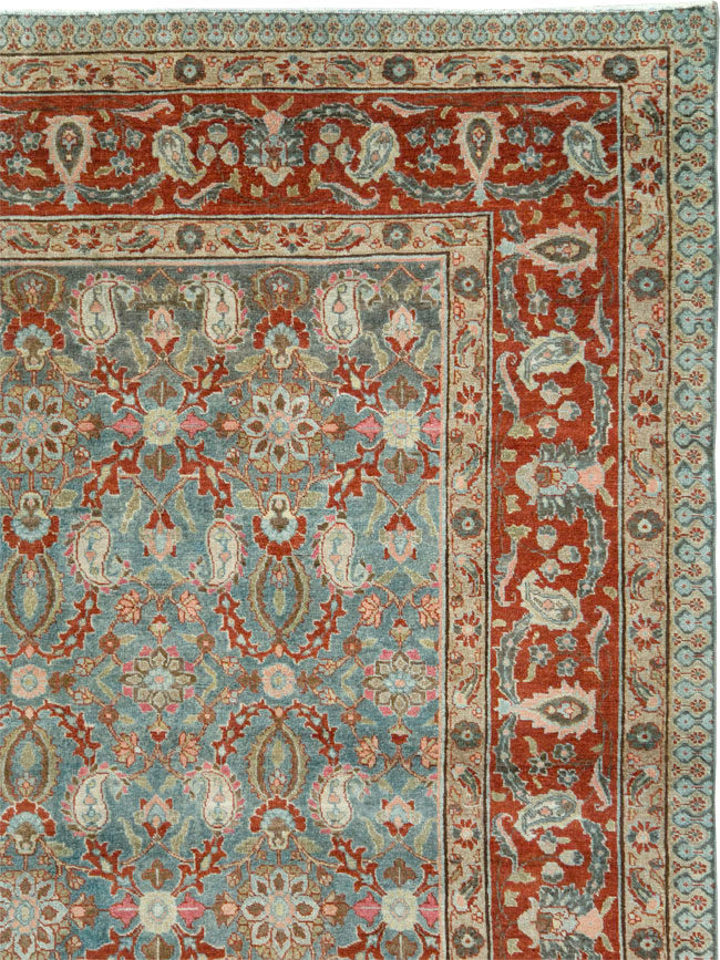 Antique Persian Tabriz Carpet, No.27930 - Staging