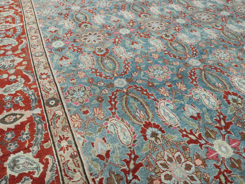Antique Persian Tabriz Carpet, No.27930 - Staging