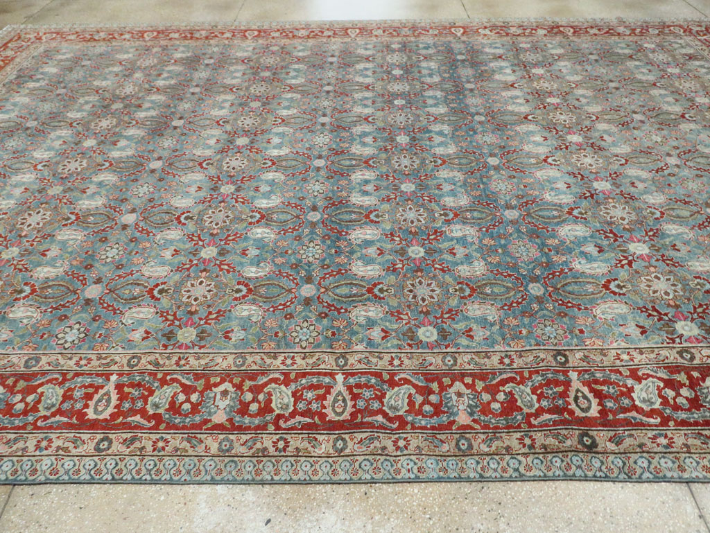 Antique Persian Tabriz Carpet, No.27930 - Staging