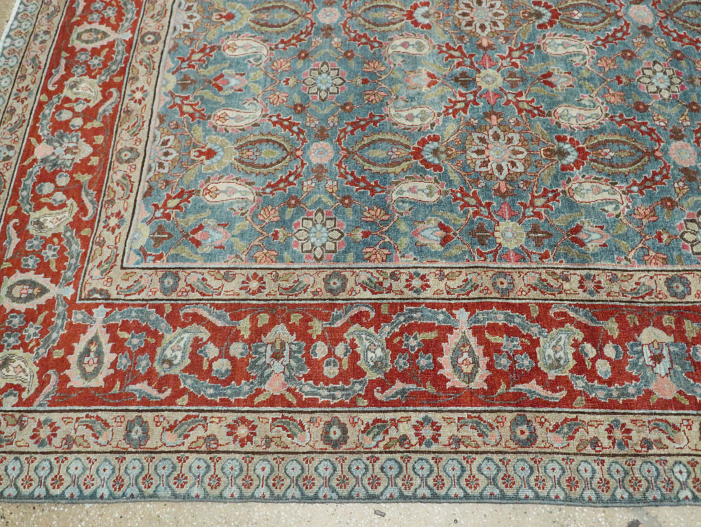 Antique Persian Tabriz Carpet, No.27930 - Staging