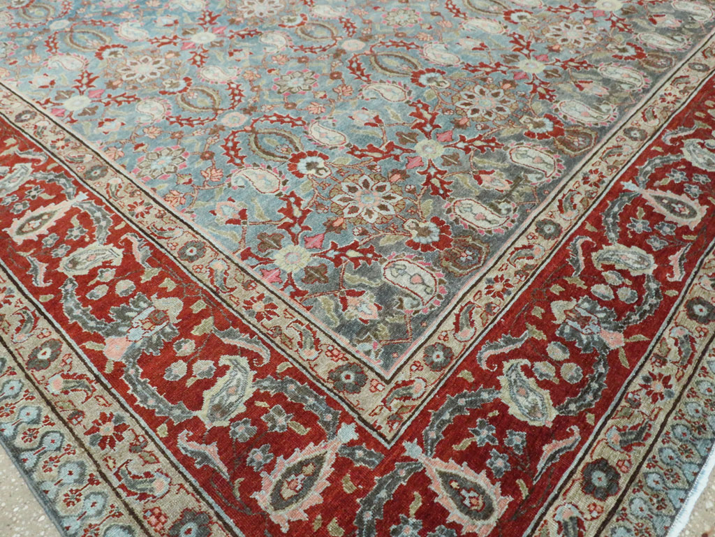 Antique Persian Tabriz Carpet, No.27930 - Staging