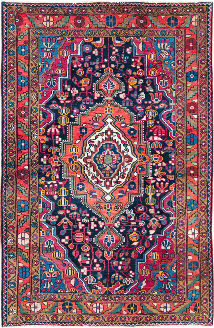 Vintage Persian Malayer Rug, No.27932 - Staging