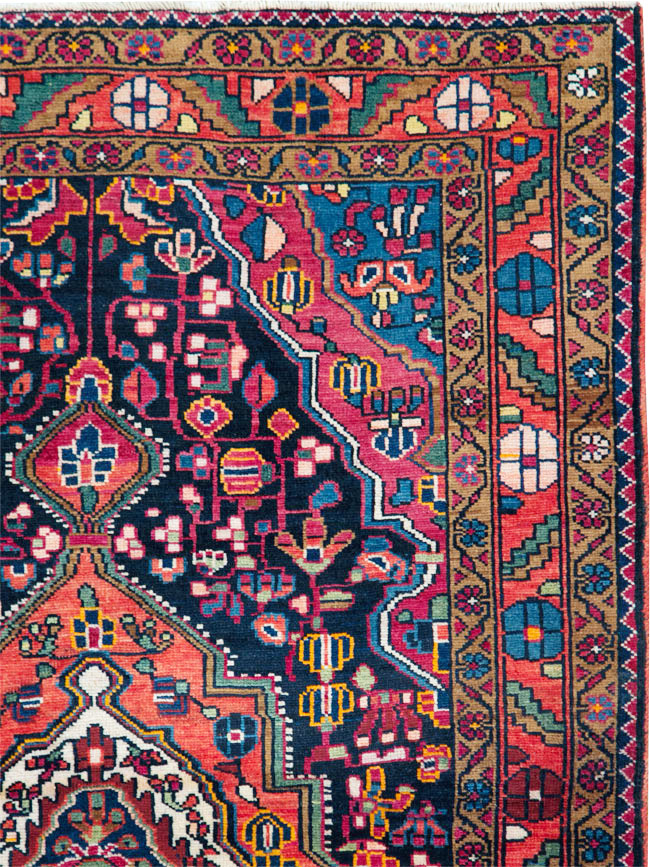 Vintage Persian Malayer Rug, No.27932 - Staging