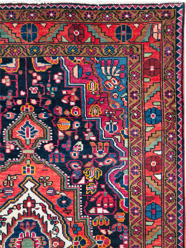 Vintage Persian Malayer Rug, No.27932 - Staging