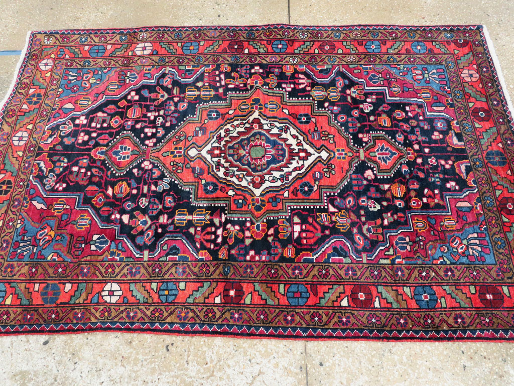 Vintage Persian Malayer Rug, No.27932 - Staging
