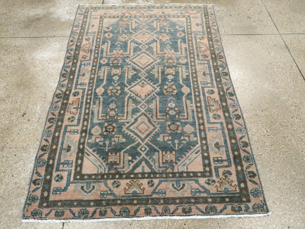 Vintage Persian Malayer Rug, No.27933 - Staging