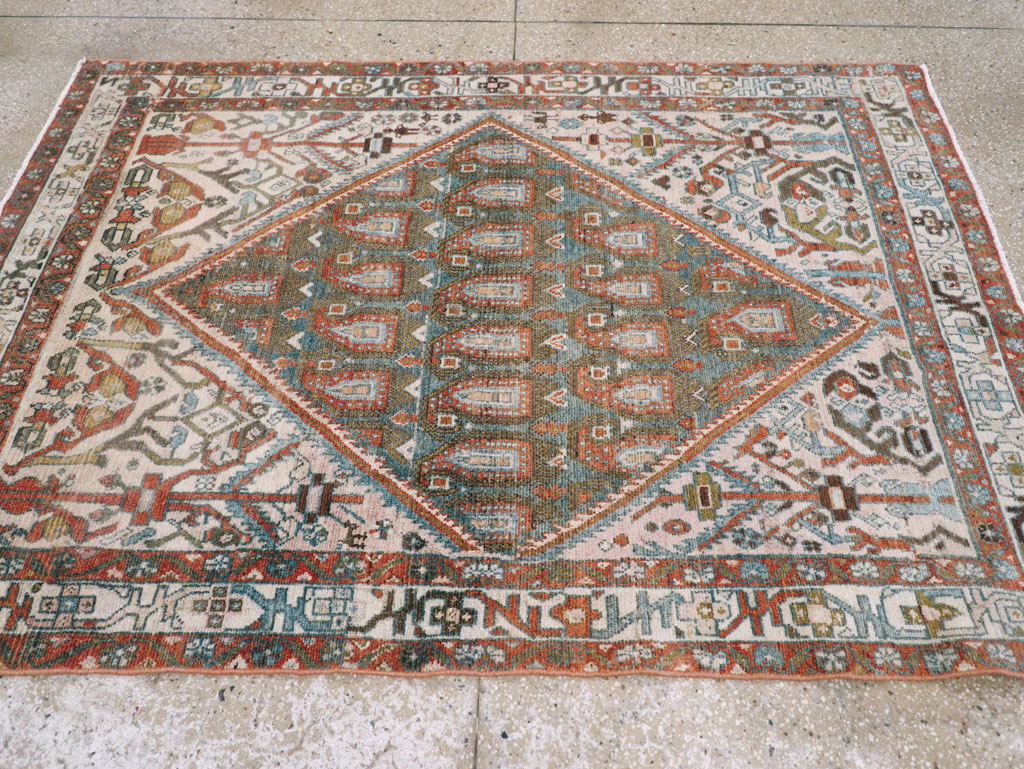 Vintage Persian Malayer Rug, No.27934 - Staging