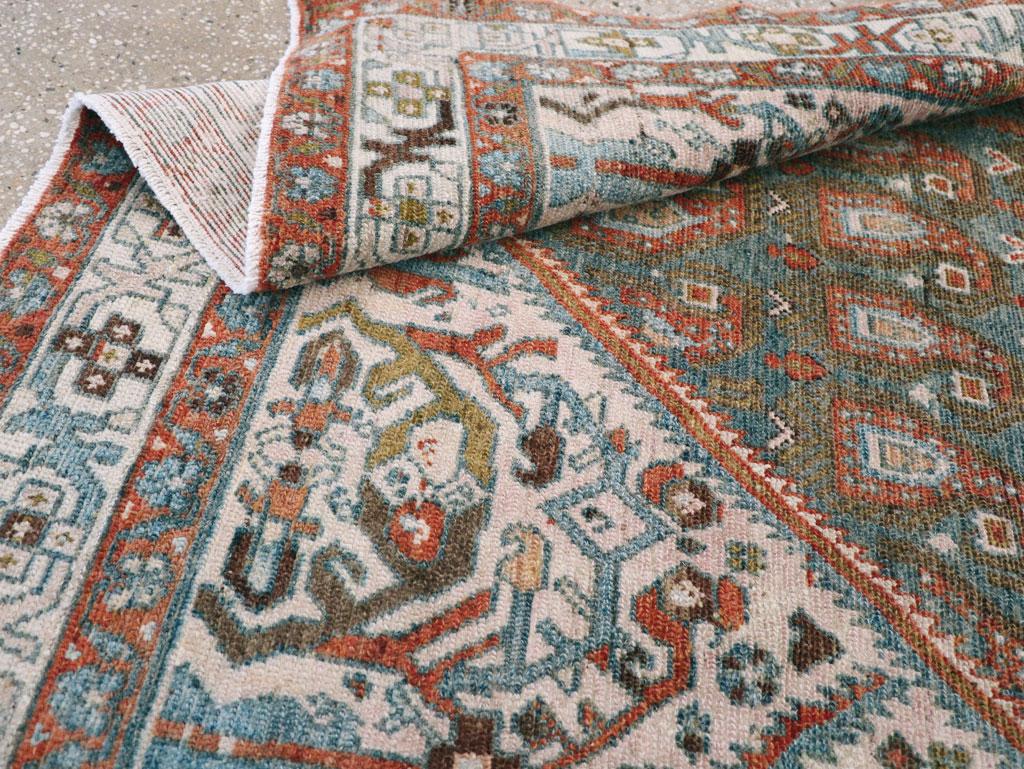Vintage Persian Malayer Rug, No.27934 - Staging