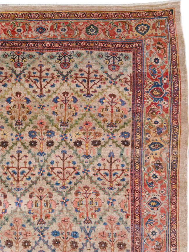 Antique Persian Bidjar Carpet, No.27941 - Staging