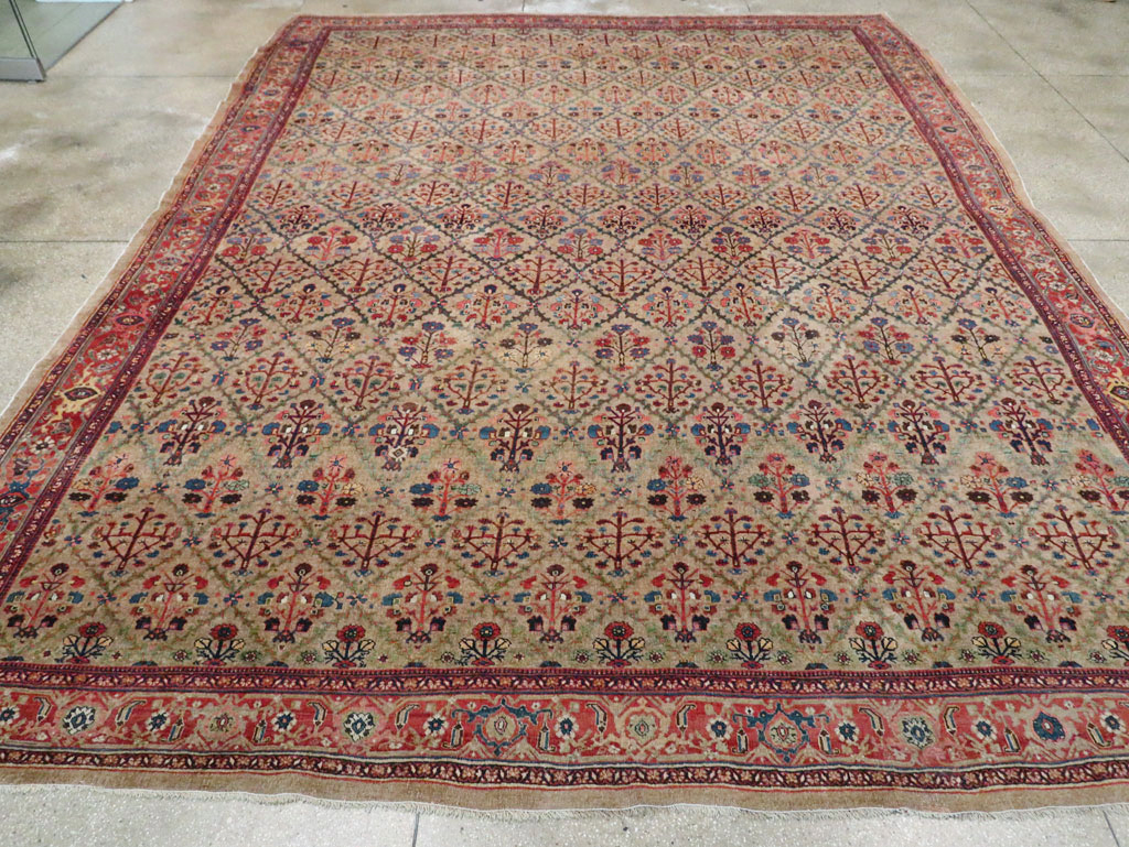 Antique Persian Bidjar Carpet, No.27941 - Staging