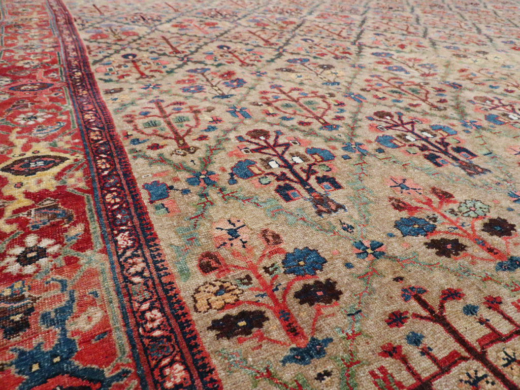 Antique Persian Bidjar Carpet, No.27941 - Staging