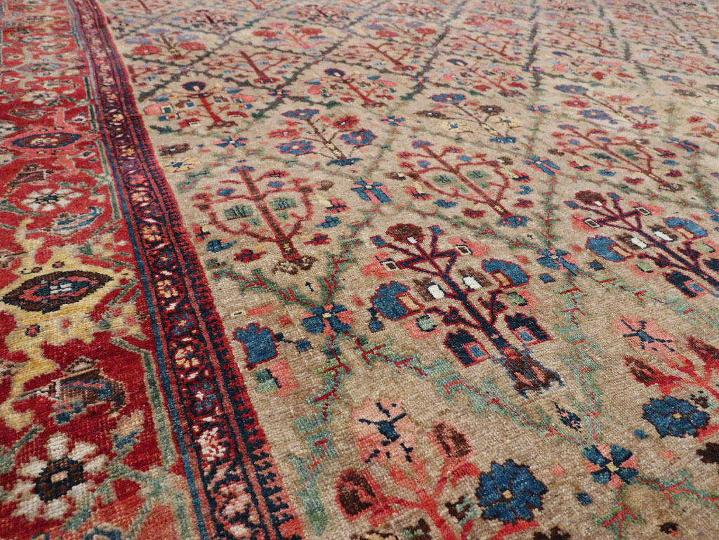 Antique Persian Bidjar Carpet, No.27941 - Staging