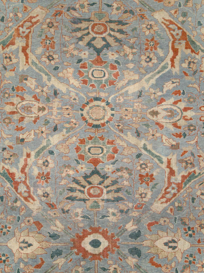 Antique Persian Sultanabad Room Size Carpet, No.27943 - Staging
