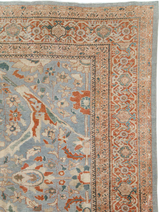 Antique Persian Sultanabad Room Size Carpet, No.27943 - Staging