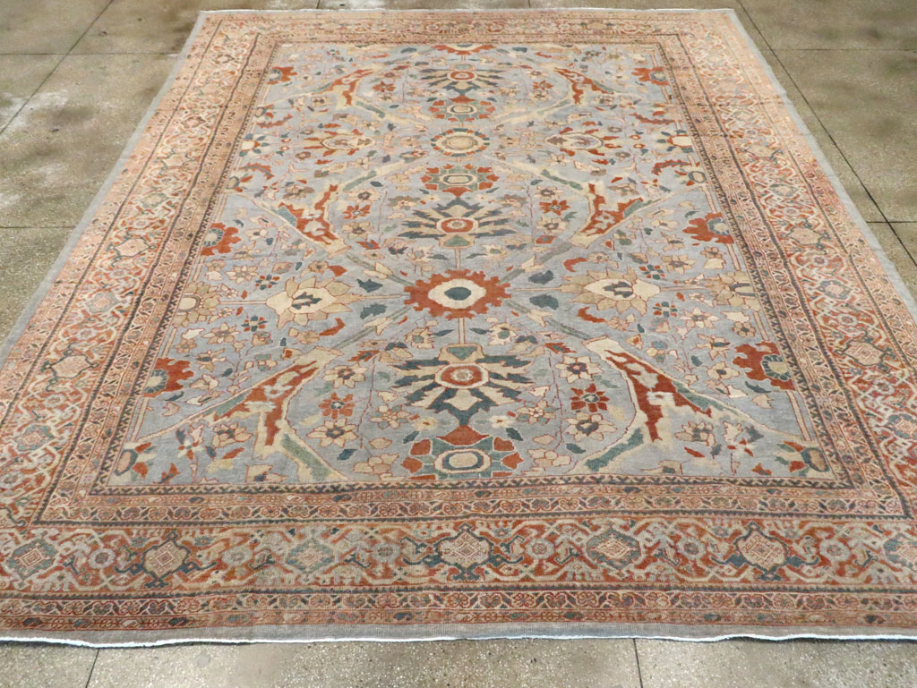 Antique Persian Sultanabad Room Size Carpet, No.27943 - Staging