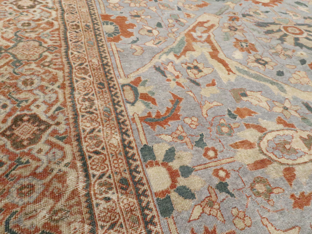 Antique Persian Sultanabad Room Size Carpet, No.27943 - Staging
