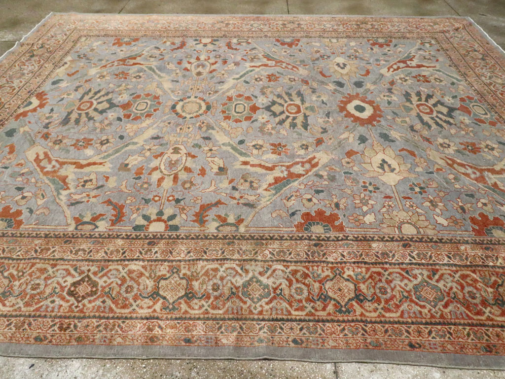 Antique Persian Sultanabad Room Size Carpet, No.27943 - Staging