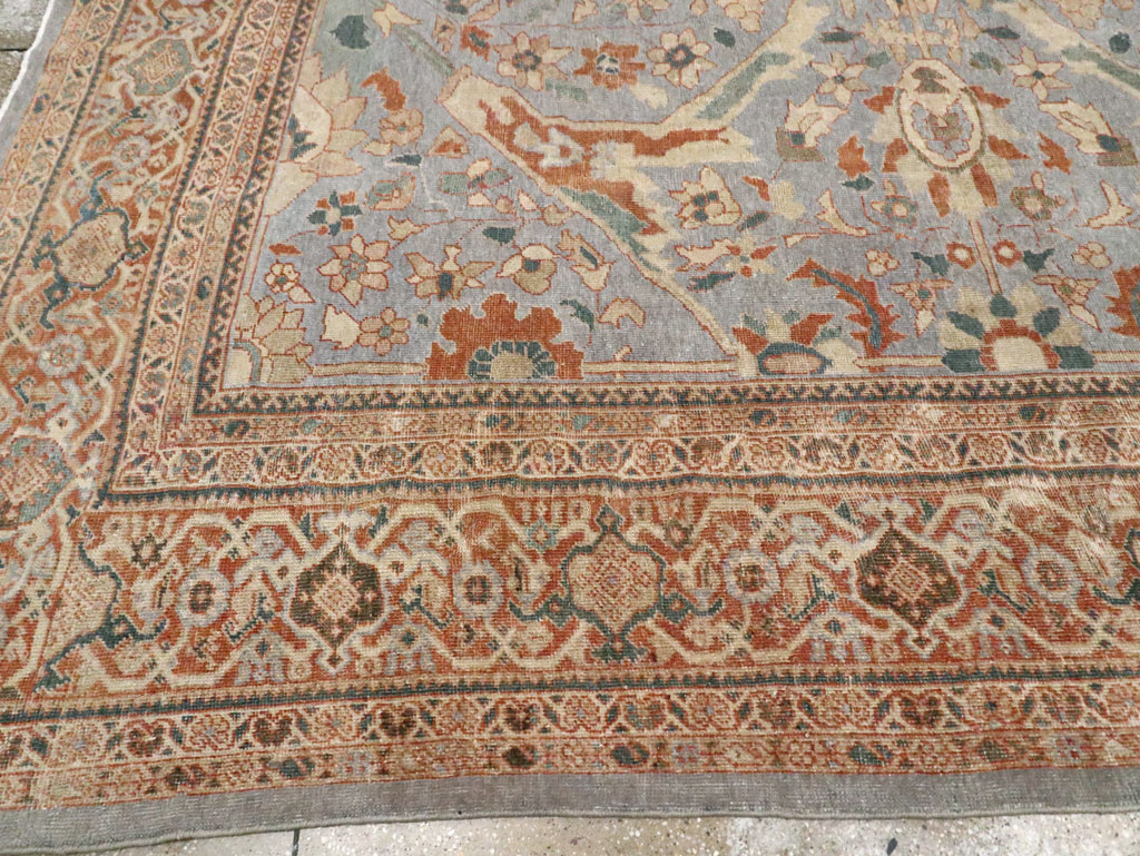 Antique Persian Sultanabad Room Size Carpet, No.27943 - Staging