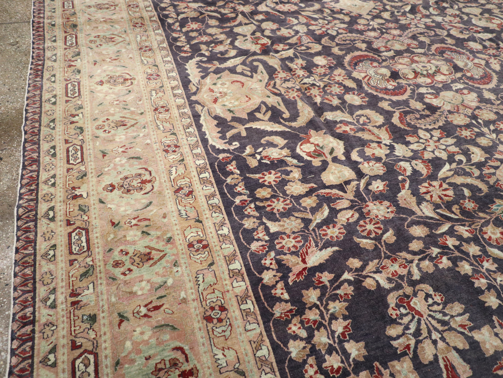 Vintage Persian Sarouk Carpet, No.27951 - Staging