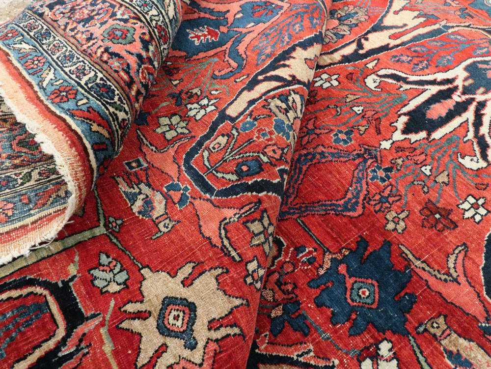 Antique Persian Bidjar Carpet, No.27965 - Staging
