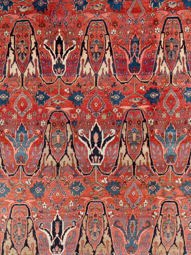 Antique Persian Bidjar Carpet, No.27965 - Staging