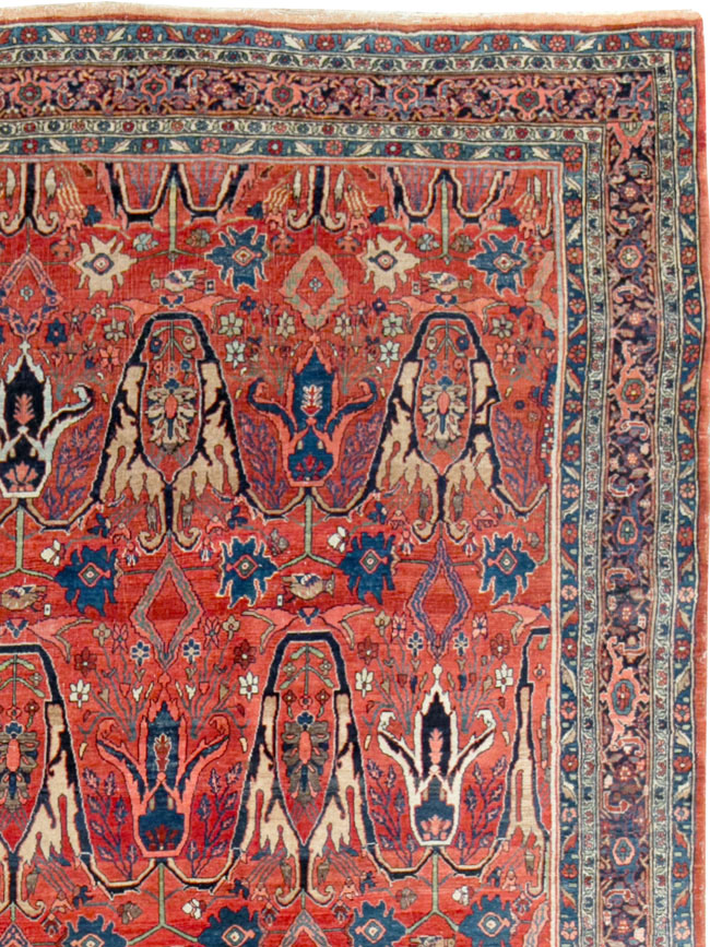 Antique Persian Bidjar Carpet, No.27965 - Staging