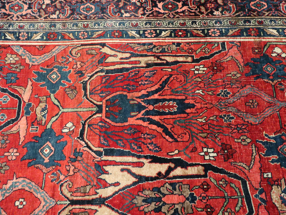 Antique Persian Bidjar Carpet, No.27965 - Staging