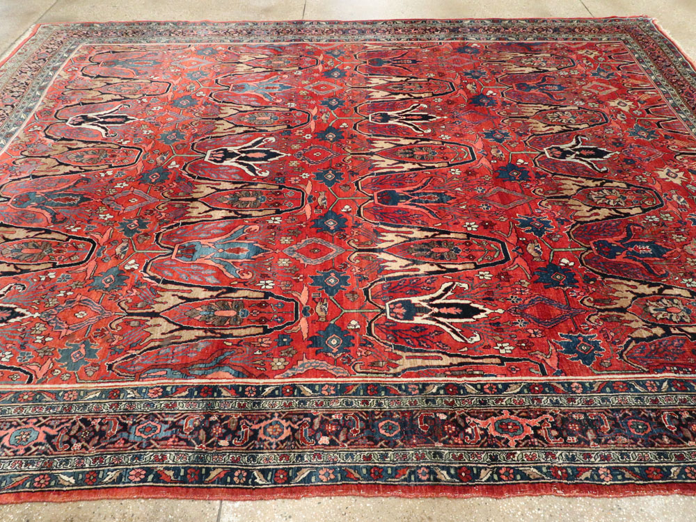 Antique Persian Bidjar Carpet, No.27965 - Staging