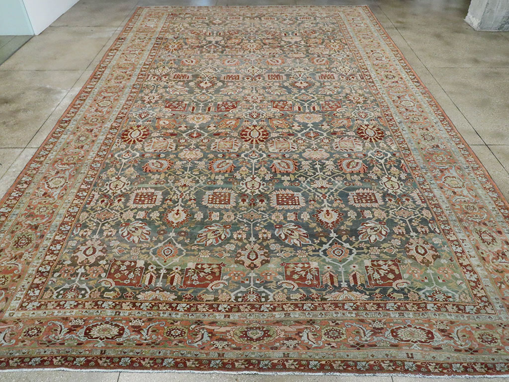 Antique Persian Bidjar Oversize Carpet, No.27966 - Staging