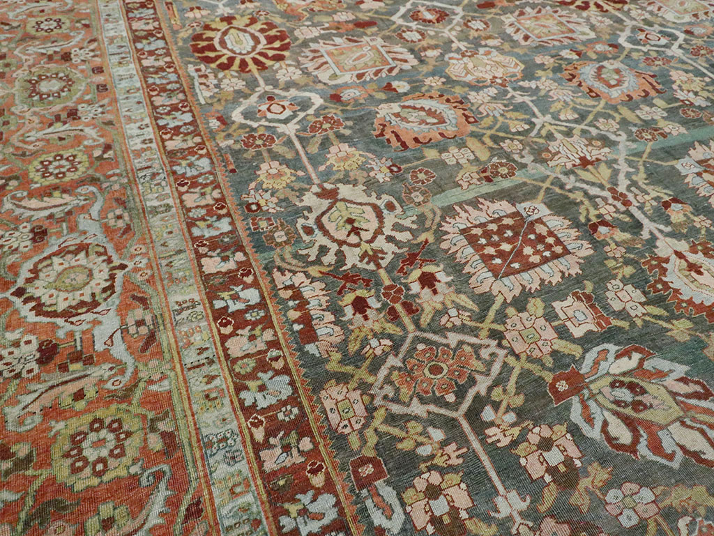 Antique Persian Bidjar Oversize Carpet, No.27966 - Staging