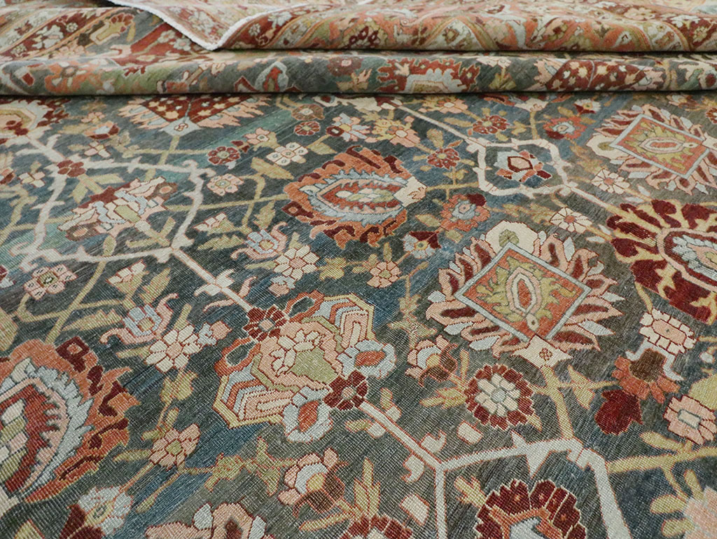 Antique Persian Bidjar Oversize Carpet, No.27966 - Staging