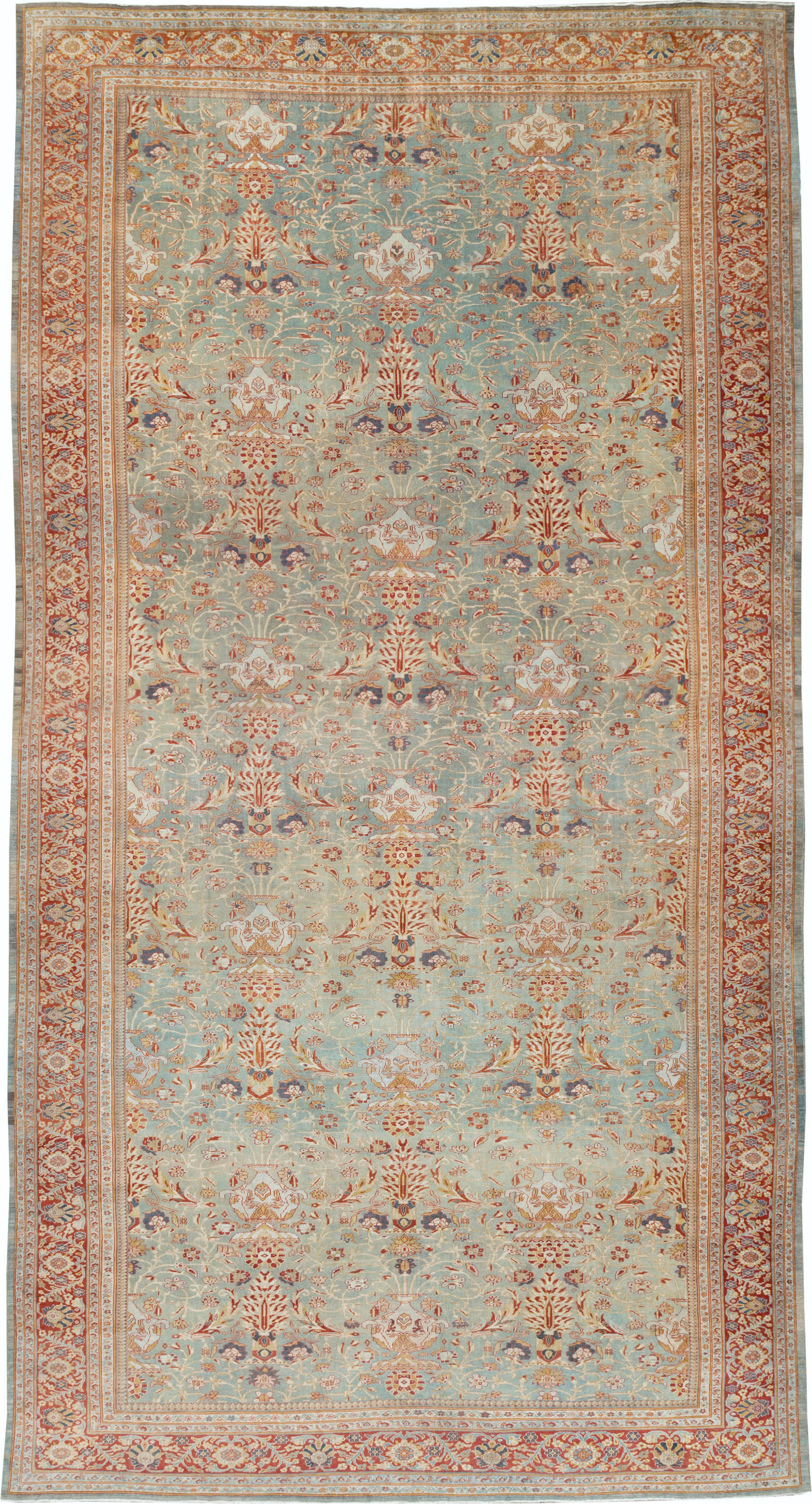 Antique Persian Sultanabad Carpet, No.27967 - Staging