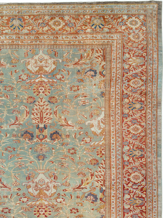 Antique Persian Sultanabad Carpet, No.27967 - Staging