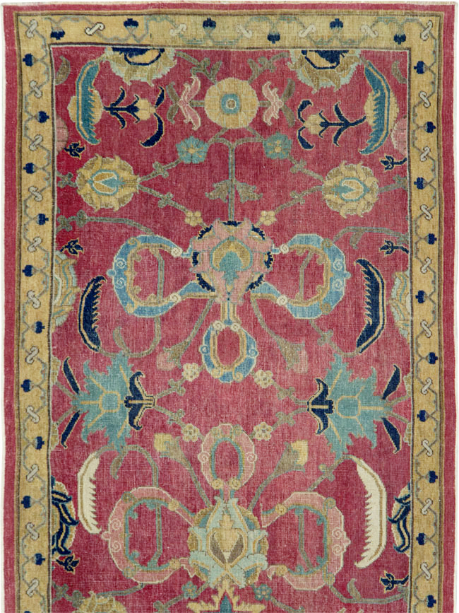 Antique Persian Isfahan Runner, No.27969 - Staging