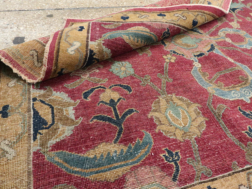 Antique Persian Isfahan Runner, No.27969 - Staging