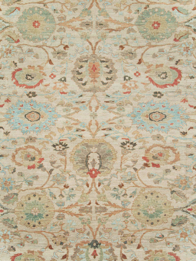 Modern Persian Sultanabad Oversize Square Carpet, No.27972 - Staging