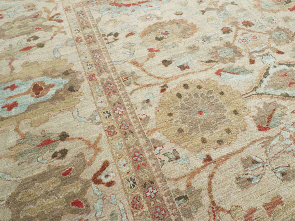 Modern Persian Sultanabad Oversize Square Carpet, No.27972 - Staging