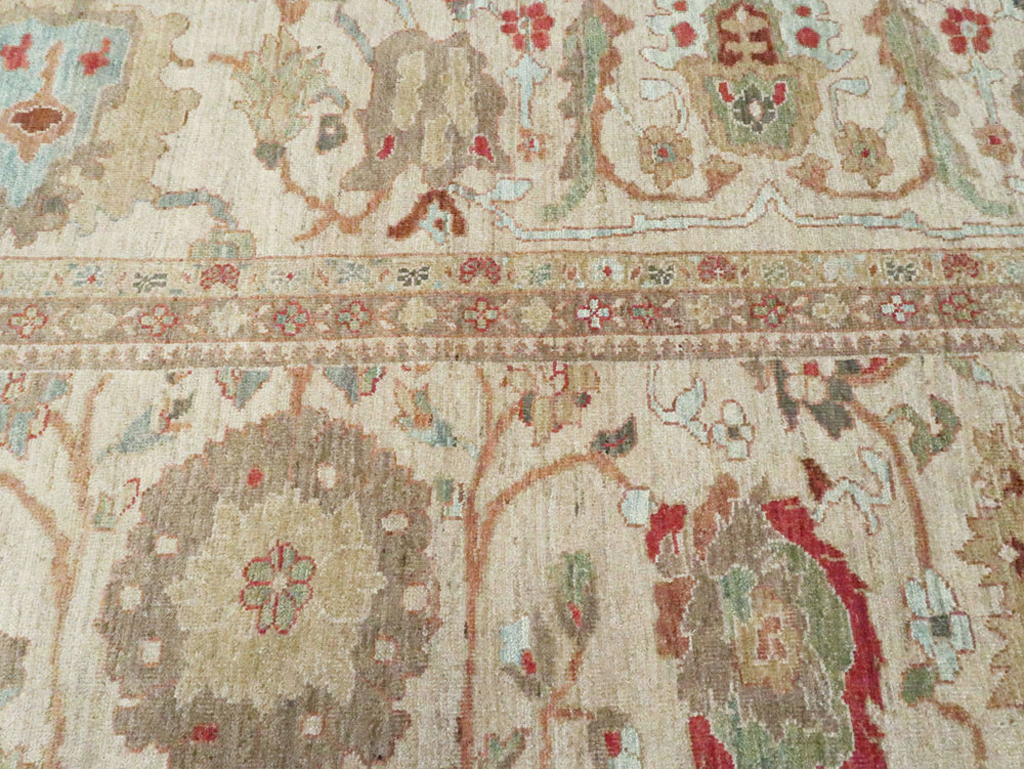 Modern Persian Sultanabad Oversize Square Carpet, No.27972 - Staging
